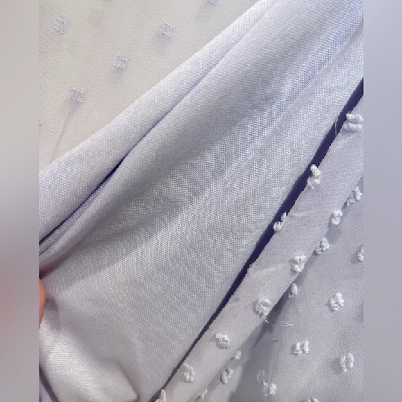 Plus Dobby Chiffon Wide Sleeve Dress - Picture 11 of 12